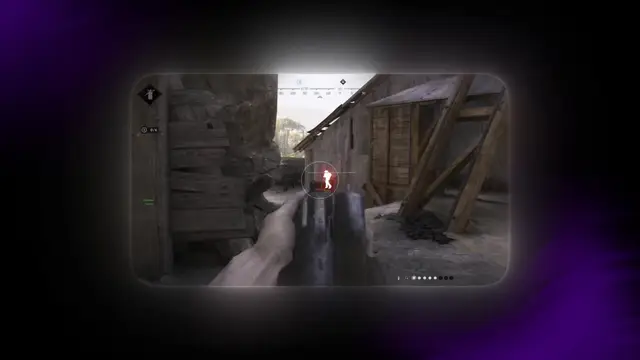Hunt Showdown bayou hunt — ESP wallhack highlighting a hunter with shotgun